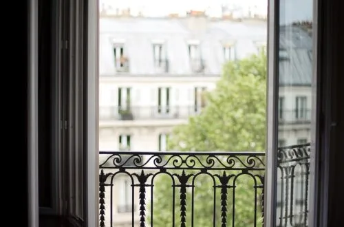 bedroom window, france, interior