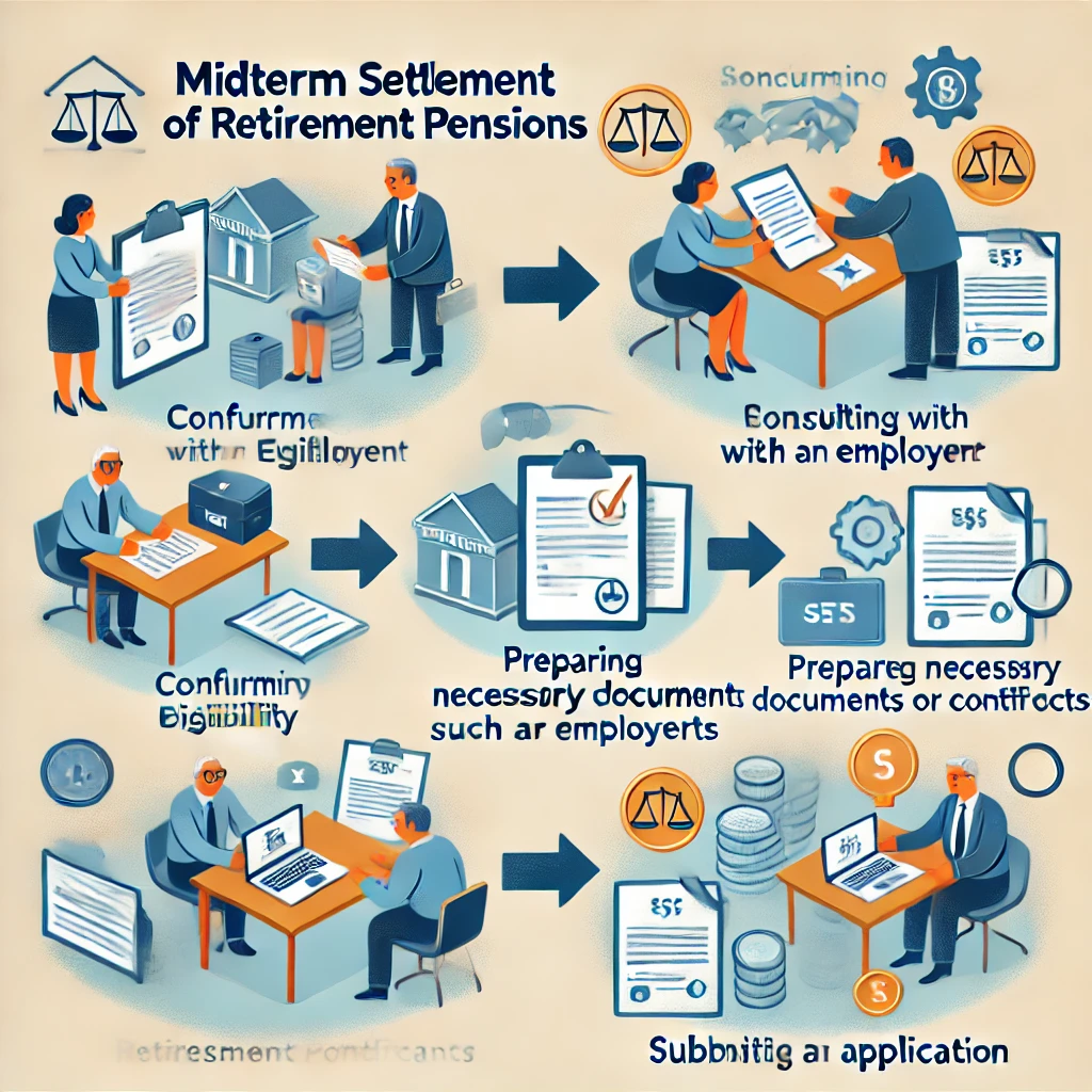 Group Pensions Process 퇴직연금 중간정산 사유와 절차에 대해 알아보기 - MAGAZINE