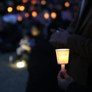 masan, changwon city hall, candlelight demonstrations