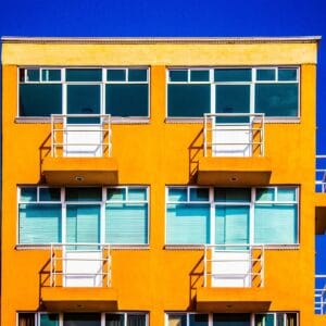 building, windows, balconies, facade, apartments, flats, orange building, architecture, structure, apartment complex, building, building, building, building, building, apartments, apartments, apartments, apartment complex