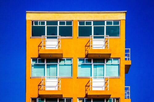 building, windows, balconies, facade, apartments, flats, orange building, architecture, structure, apartment complex, building, building, building, building, building, apartments, apartments, apartments, apartment complex